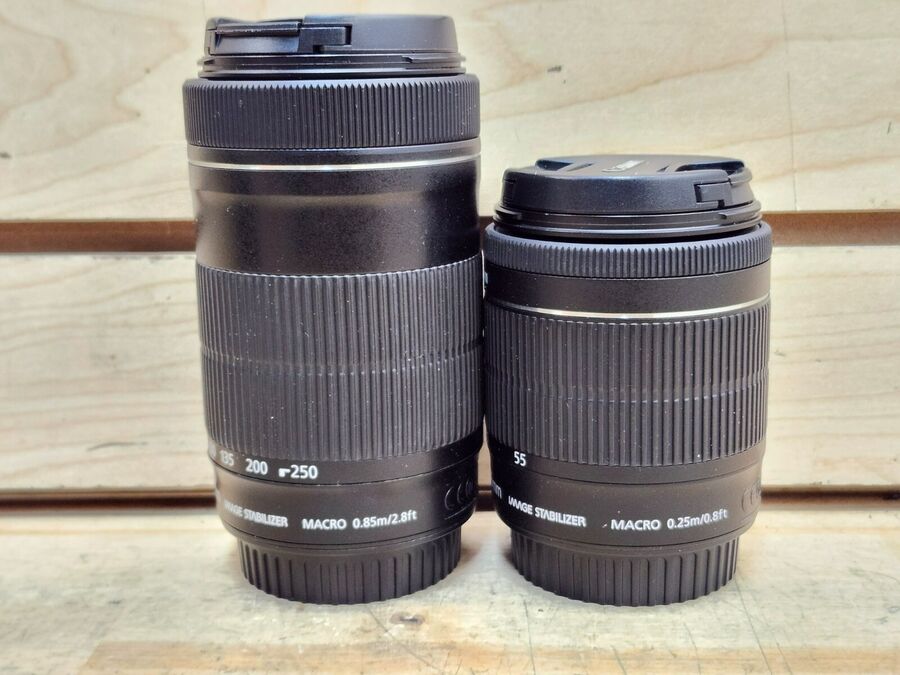 Canon EOS 80D with Canon Zoom Lens 18-55mm & 55-250mm & Accessories