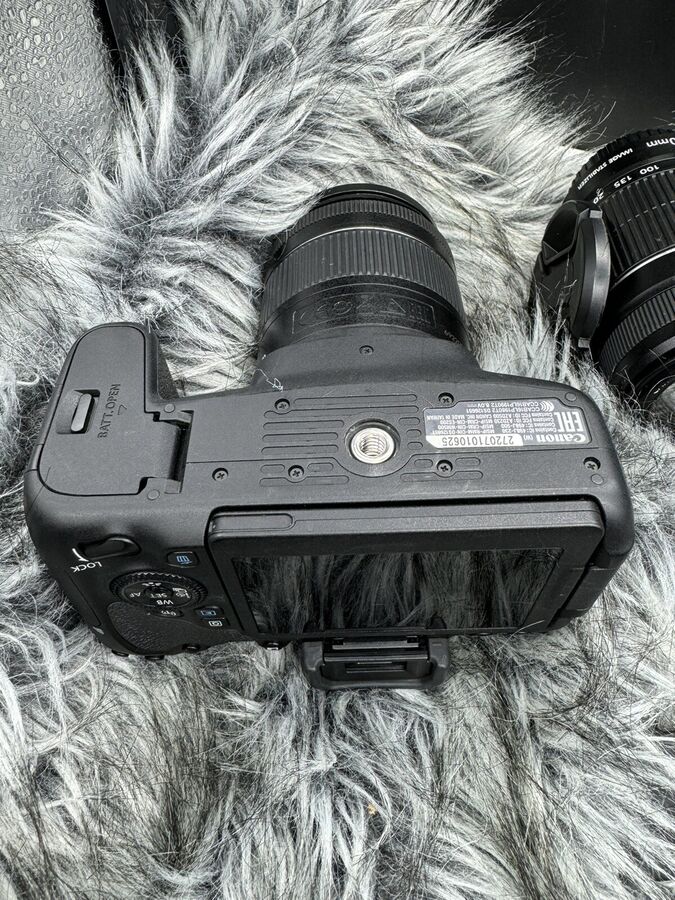 Canon EOS 77D 24.2 MP Digital SLR Camera with EF-S 18-55mm & EF-S 55-250mm Lenses